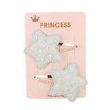 2Pcs/set Glitter Cartoon Cartoon Love Heart Crown Hair Clips For Girls Handmade Hairpins Boutique Barrette Kids Hair Accessories