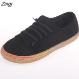 kamames New Spring Women Flats Shoes Loafers Round Toe Wide Shallow Slip-on Casual Lady Flats Shoes Oxford Shoes For Women