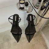 kamames kamames Version Of 2024 Summer Casual Flat With Roman Sandals With A Word Buckle Tip Soft Flat Women's Shoes