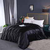 1pc Elegant Satin Duvet Cover - Silky Textured, Hypoallergenic, Hotel-Quality for Home Bedroom