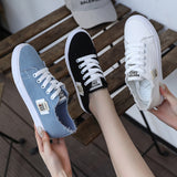 kamames kamames Canvas Shoes Women's Shoes Autumn 2023 New Round Head Shallow Mouth Student Single Shoes Korean Version Of Small White Shoes