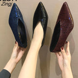 kamames V-neck Patent-leather Single Women Shoes High Heels Spring Versatile Retro Chunky Single Shoes Zapatos De Mujer Black