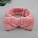 2022 New OMG Letter Coral Fleece Wash Face Bow Hairbands For Women Girls Headbands Headwear Hair Bands Turban Hair Accessories