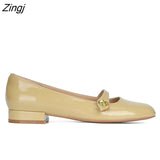 kamames Women's Shoes Mary Jane Style Women's Shoes Low Heel Shallow Mouth Round Toe Solid Color Women's Shoes Party Shoes