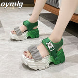 kamames sandals women's summer thick-soled high-heeled high-heeled new sports and leisure student Roman women's shoes