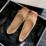 kamames kamames Upgrade ~ Bow Tie Pig Nose Shoes Female Autumn 2024 New Full Skin Ballet