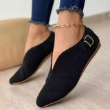 kamames 2023 New Women's Shoes, Single Shoes, Pointed, Low-End, Flat-Soled Casual Shoes Sold Directly.