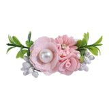 New Girls Cute Flower Petals Hairpins Sweet Pearl Chiffon Hair Decorate Headwear Hair Clips Barrettes Kids Hair Accessories Gift