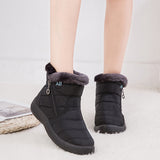 kamames Women Snow Boots Winter Waterproof Keep Warm Shoes for Women's Female Plush Ankle Boots Ladies Size 43 Platform Short Botas