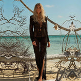 kamames New Arrivals Sexy Beach Cover up Crochet Women Swimwear Rash Guard Kaftan Wrap Dress Robe de Plage Saida de Praia #Q194