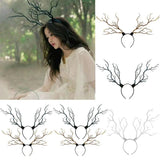 Zingj Fairy Long Antlers Tree Branches Horns Hat Hair Headband Cosplay Party Fancy Dress Xmas Best Gift