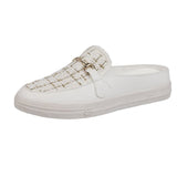 kamames kamames Semi-Slippers For Women's 2023 New Round Head Shoes With Muller Single Shoes, Ladies' Fashionable And Casual Baotou Slippers