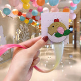 2021 Sweet Colorful Hairpin Lovely Children Girls Hairclip Kids Cute Barrette Cartoon Extension Braider Rainbow Hair Accessories