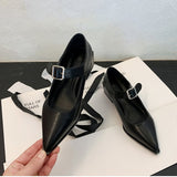 kamames kamames 2023 New British Style One Word Belt With Small Leather Shoes Wear Fashion Mary Jane Shoes Women's Shoes