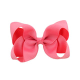 1Piece Solid Grosgrain Ribbon Hair Bows With Clip For Cute Girls Handmade Hair Clips Barrettes Hairpins Kids Hair Accessories