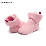 YWHUANSEN Unisex Baby Newborn Coral Fleece Bootie Winter Warm Infant Toddler Crib Shoes Girls Boys Floor First Walkers Boots