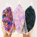 1000Pcs/Pack Girls Colorful Small Disposable Rubber Bands Gum For Ponytail Holder Elastic Hair Bands Fashion Hair Accessories