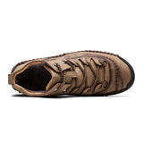 kamames kamames New Velvet Men's Shoes, High-Top Outdoor Men's Casual Shoes, Large Size Fine Belt Leather Shoes, Handmade Father Shoes