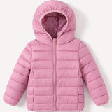 Kid's Outdoor Hooded Quilted Jacket, Light-weight Warm Padded Coat, Boy's Clothes For Winter Outdoor, As Gift