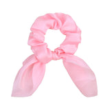 Candy Color Women Hair Scrunchie Bows Ponytail Holder Hairband Bow Knot Scrunchy Girls Hair Ties Hair Accessories