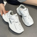 kamames kamames Sole Silver Dad Shoes Female 2024 Summer New Fashion Mesh Running Shoes Increase Trend Casual Sports Shoes