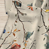 1pc Vibrant Birds on Branches Printed Tablecloth - Stain Resistant, Erasable, Waterproof, and Easy to Clean - Perfect for Spring Theme Decor, Restaurant, Party, Holiday, Gift, Indoor, and Outdoor Use