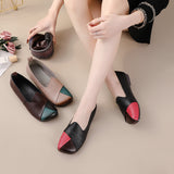 kamames kamames Low-Heeled, Soft-Soled Casual Women's Shoes, Matching Leather, Cow Tendon Soles, Single Shoes, Middle-Aged And Elderly Mother Shoes, Dancing Shoes.