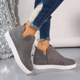 kamames Size Women's Shoes 2023 New Flat Soles Raised Elastic Leisure Sports Board Shoes Flat Soles Single Shoes