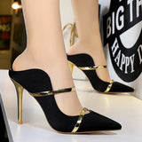 BIGTREE Shoes Fashion Woman Pumps Pointed Toe High Heels Women Shoes Stiletto Heels Sexy Party Shoes 2021 Women Slippers Ladies