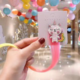 2021 Sweet Colorful Hairpin Lovely Children Girls Hairclip Kids Cute Barrette Cartoon Extension Braider Rainbow Hair Accessories