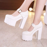 kamames Head Ultra High Heel 13Cm Cheongsam Model Catwalk High Heels Women's Thick Soles Waterproof Platform Work Shoes Women's Thick Heels Single Shoes