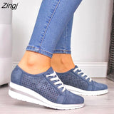 kamames Adisputent Summer Women Flats Shoes Female Hollow Breathable Mesh Casual Shoes for Ladies slip on flats Loafers shoes Beach
