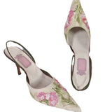 kamames kamames Pointed Thin Heels 2023 New Summer Chinese Style Shallow Hollow Out Single Shoes Women's Head Sandals