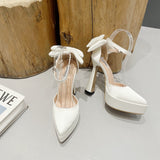 kamames kamames Spring New High Heel Waterproof Platform Single Shoe Spot 35-40