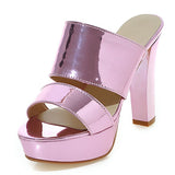 kamames Sgesvier Woman Shoes 2022 Summer Open Toe Slip On Women Sandals Heels Thick High Heels Sandals Party Shoes Size 34-43 B420