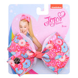 JOJO Bows Jojo Siwa Rainbow Printed Knot Ribbon Bow For Girls Handmade Boutique Hair Clip Children Hair Accessories