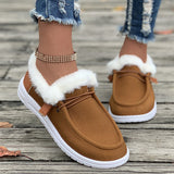 kamames Size 2024 Autumn And Winter New Thick-Soled Snow Boots With Plush And Thicker Hair To Keep Warm And Sew Cotton Shoes