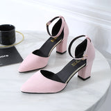 kamames version wild thick with pointed single shoes fashion comfortable high heels trend sexy high heels wedding shoes mujer