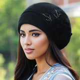 Festive Knitted Beanie Hat for Women: Soft, Warm, And Stylish for Winter - Elastic, Holiday Themed, And Collapsible Design