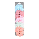 10 Pcs/set Grosgrain Ribbon Solid Hair Bows With Clip Cute Girls Hair Clips Hairpins Barrettes Headwear Kids Hair Accessories