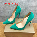 kamames color women 12cm high heels pumps fashion pointed toe shallow pumps shoes sexy shoes slip-on party shoes RM011 ROVICIYA