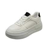 kamames kamames 2023 New Loose Cake Platform Small White Shoes Women's Leather Face Women's Single Shoes Light Casual Sports Board Shoes Women