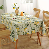 1pc Lemon Vinyl Tablecloth - Waterproof, Oil-Proof, Wipeable, Rectangular, Suitable for Kitchen Parties, Picnics, Patios, and Outdoor Use