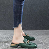 kamames kamames Heel Slippers Female 2023 Spring And Summer New Korean Version Of Fashion Women's Shoes With A Shallow Foot Pedal Head Slippers Female