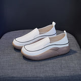 kamames Autumn White Loafers Women Trend Slip on Flat Casual Shoes for Women's Sneakers Fashion Platform Shoes Zapatillas Deporte