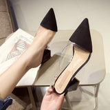 kamames kamames Generation Hair Temperament Thick High Heels Female Summer New Transparent Outdoor Sandals Fashionable, With Pointed Women's Shoes
