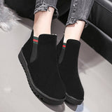 kamames kamames Add Warm Cotton Boots 2023 Korean Cotton Shoes Women's Fashion Platform Women's Big Cotton Shoes
