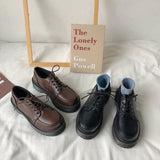 kamames Style Small Black Leather Shoes Spring 2024 New Vintage Single Shoes Flat-Soled Jk Student Muffin Shoes