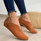 kamames Comfort Pointed Toe Suede Women Flats Shoes Woman Sneakers Summer Fashion Casual Shoes Women Loafers Zapatos Mujer Plus