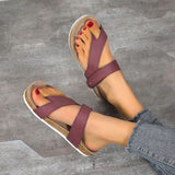 kamames of Womens Summer 2022 Fashion Flat Roman Women Sandals Orthopedic Flip-flops Slippers Ladies Set-toe Platform Beach Shoes